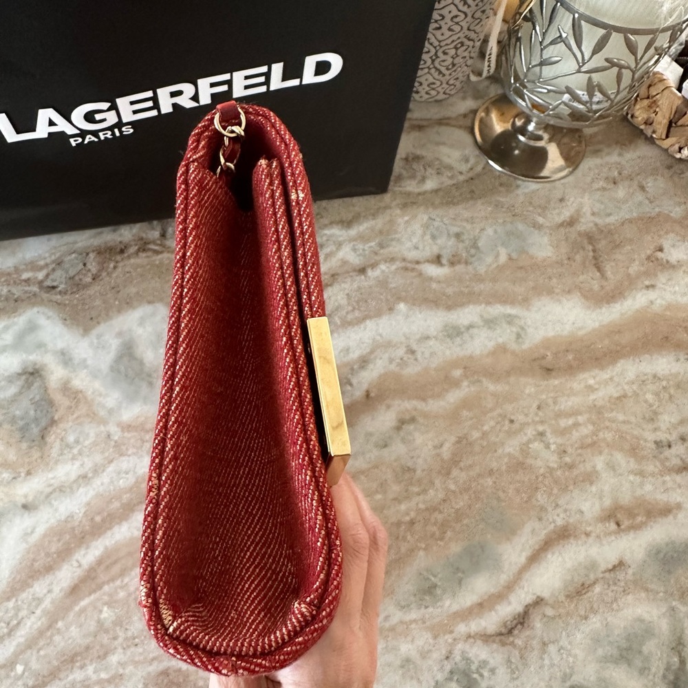 Authentic Chanel Denim Clutch/ shoulder bag